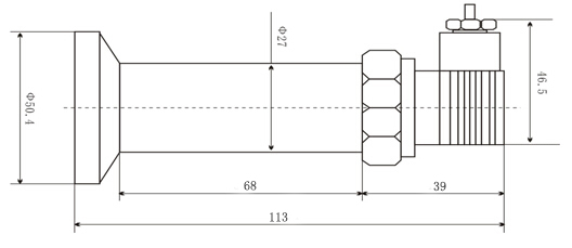 CYB13P-K卡箍式平膜压力变送器(图2)